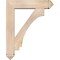 Ekena Millwork Imperial Arts and Crafts Smooth Bracket w/ Offset Brace, Douglas Fir, 7 1/2"W x 32"D x 40"H BKT0806X32X40IMP03SDF - alternate 3